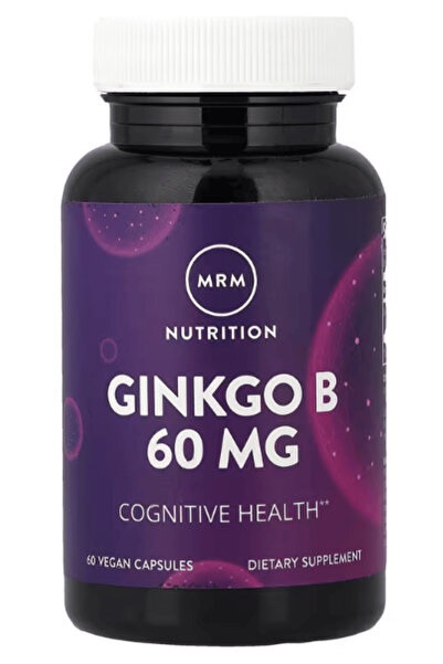 MRM Ginkgo B, 60mg, 60 Vegetarian Capsules