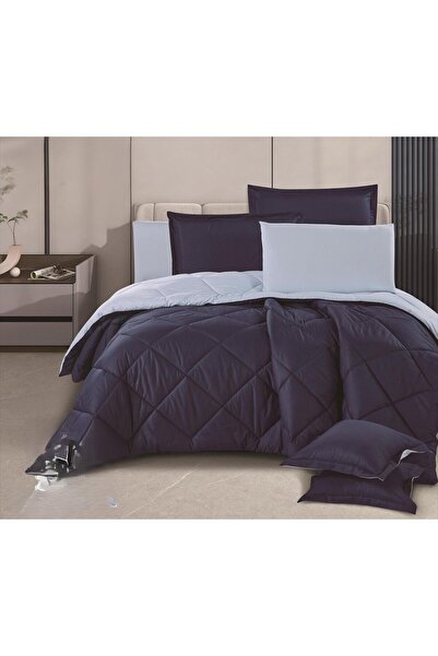 Red Rose Double bed comforter set with a plain hotel-style design, offering h...