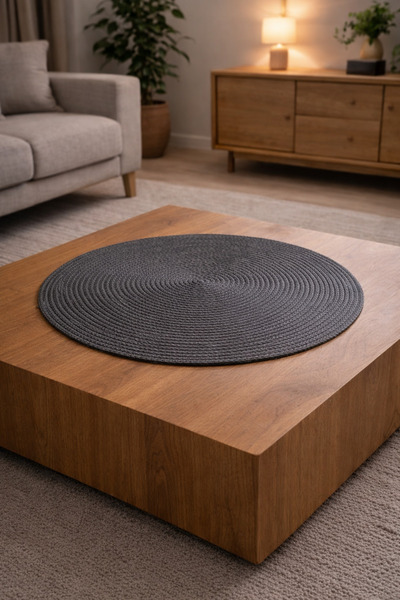 Naspar Față de masă modernă multifuncțională gri antracit / Față de masă pent...