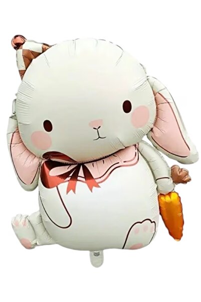 Çemrek Süs Parti Tavşan Folyo Balon Tavşan Balon 1 Adet 75 cm