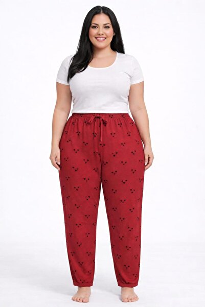 Pemilo Pantaloni de damă din Lycra, mărime mare, cu un singur strat