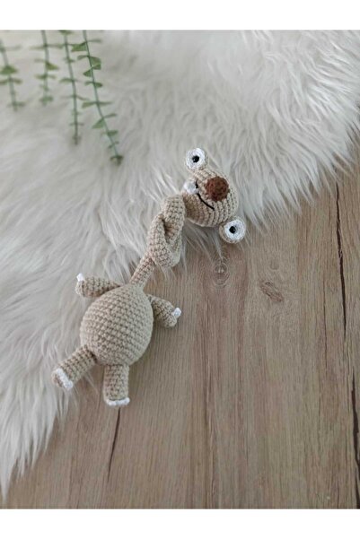 SR HOBİ Amigurumi Buz Devri Sid Çanta Süsü & Direksiyon Süsü