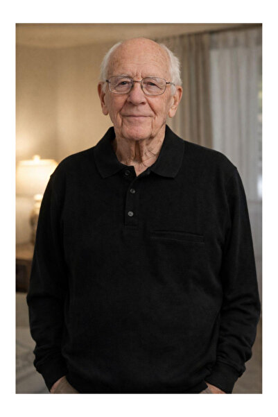 BERNEO Men's Dad Thessaloniki Fabric Polo Collar Sweater