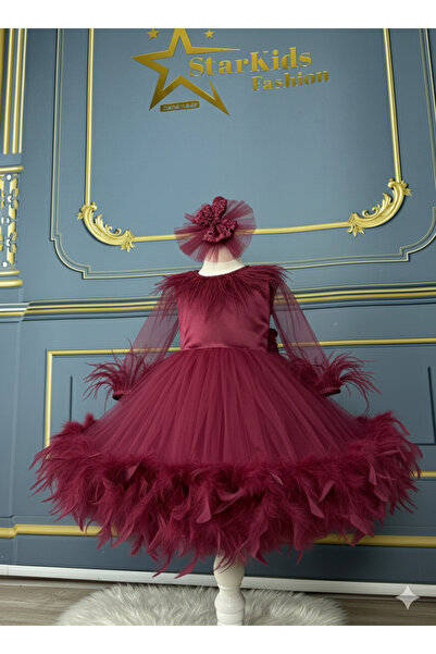 Star Kids Girl's Otriş Dress, Girl's Evening Dress, Buckle Included