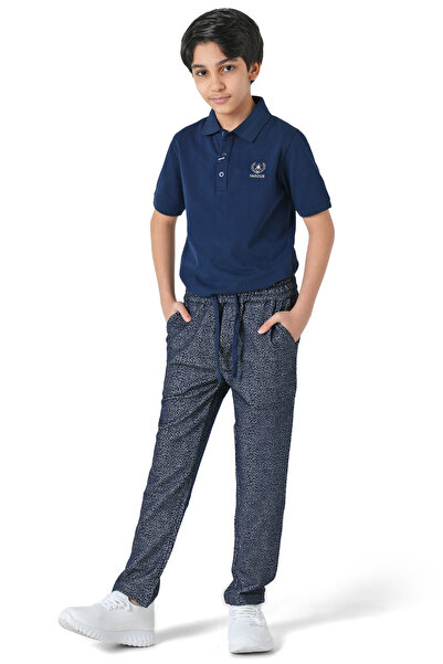 SilverStone بنطلون ولادي يومي مريح منقط