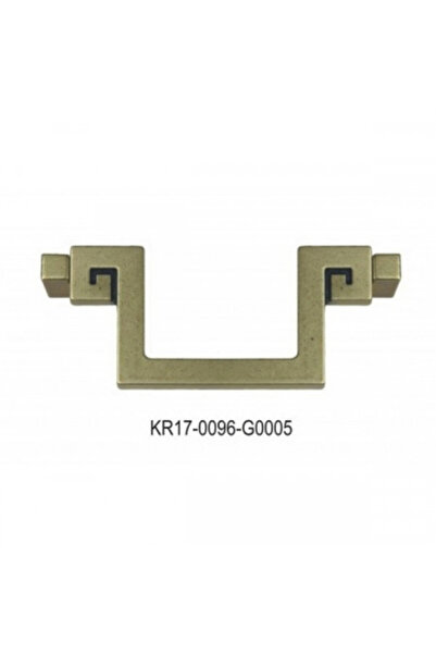 GAMET Metal Pull Handle - KR 17 - 96 mm - Patinated Brass