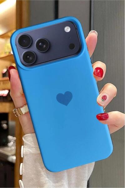 3GEN CASE İphone 17 Pro Max Kalp Logolu Renkli First Silikon Kılıf