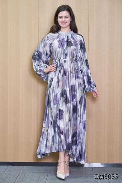 BRATO Long wavy printed jalabiya