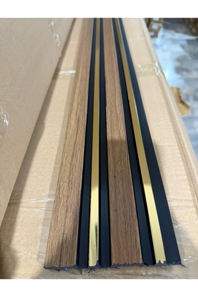 polimer LAMBİRİ GOLD ÇİZGİLİ 12x280 ADET OLARAK EV OFİS DUVAR DEKORLARI