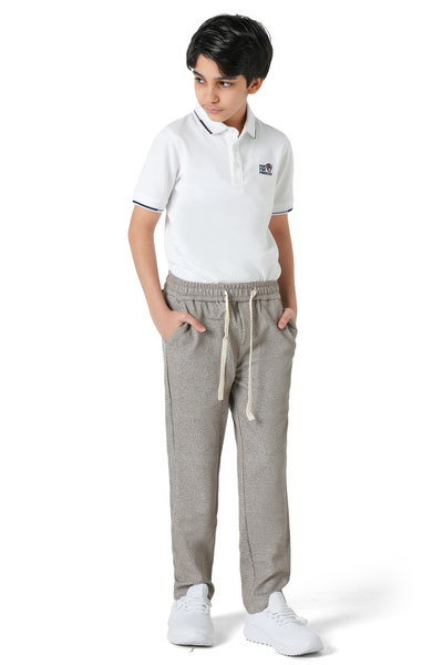 SilverStone بنطلون ولادي يومي مريح منقط