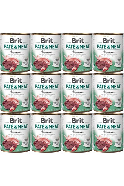 Other BRIT Paté & Meat Venison - mokra karma dla psa - 12x800g