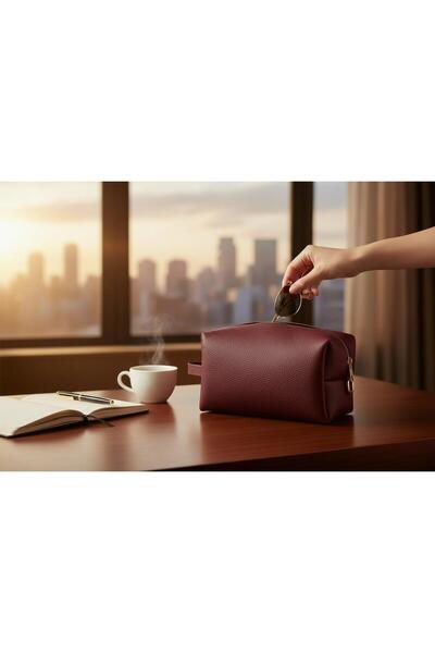 NOVEZA Unisex Vegan Leather Personal Care Bag – Handcrafted, Daily Use, Trave...