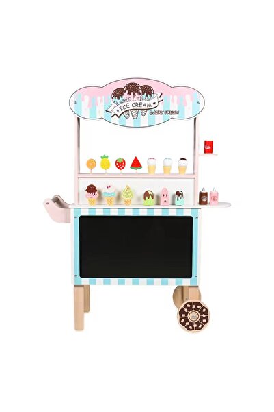 Denn Store 2-in-1 wooden ice cream cart with writing board - play center 101 ...