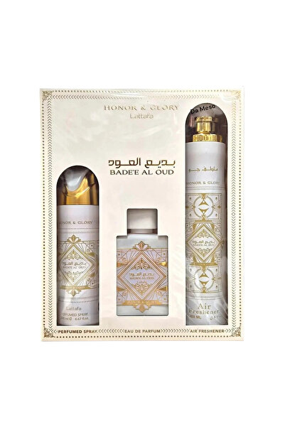 lattafa BADEE AL OUD HONOR GLORY - 3-piece gift set, unisex