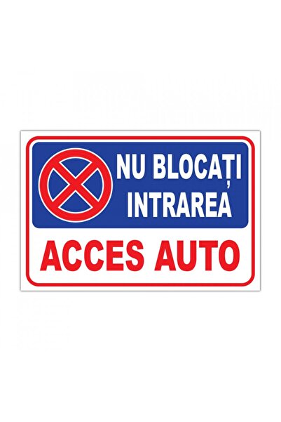 Generic (Unbranded) Indicator de parcare - Intrarea interzisă, semn PVC