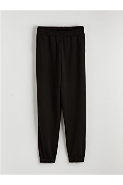 LC Waikiki M1 Sezon Black Soft Touch Women's Jogger Pants Sweatpants