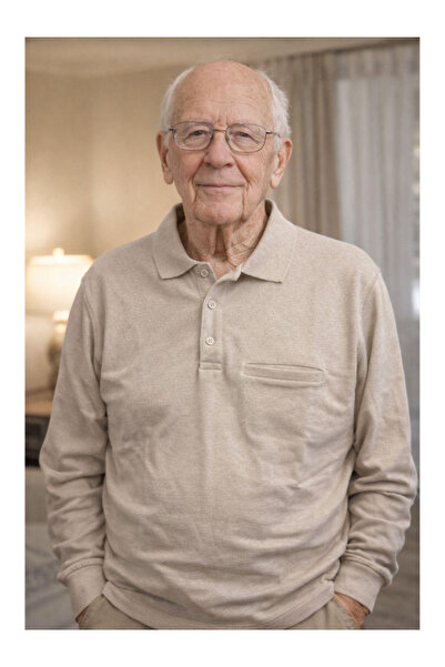 BERNEO Men's Dad Thessaloniki Fabric Polo Collar Sweater