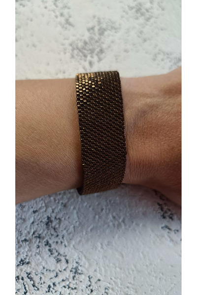 LİNWAY Peyote Model Copper Color Miyuki Bracelet