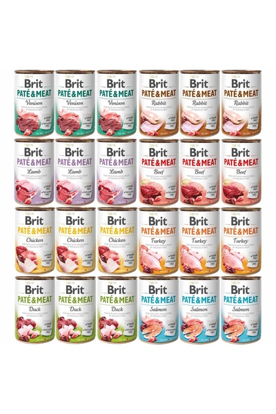 Other BRIT Paté & Meat MIX smaków - mokra karma dla psa - 24x400g