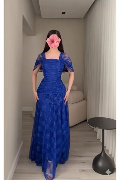 NALA FASHION ✨ Royal evening dress in blue lace ✨