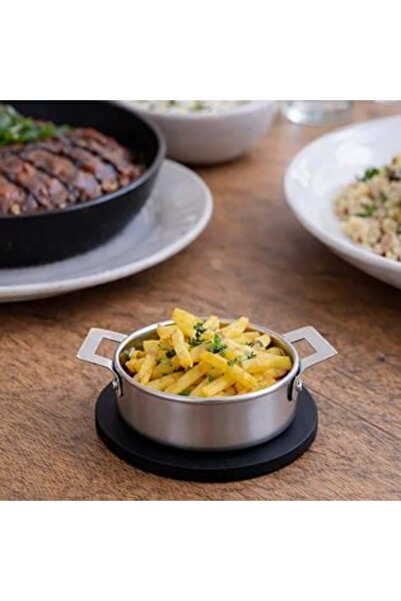 OEM Метална купа за сервиране с дръжки Ø12 x 4,5 см