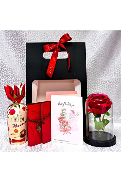 velve Pachet Rose, πραλίνα Heidi 120 gr, jurnal vintage, felicitare, trandafi...