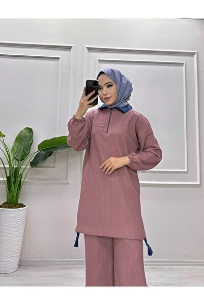 moda acar Jeans Collar Pants Suit