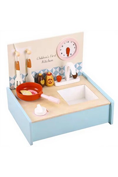 Denn Store Bucatarie, minibucatarie jucărie din lemn accesorii incluse—Montes...