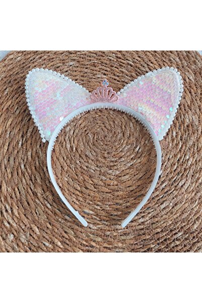 Özeniş Sequin Crown with Ears / Clasp