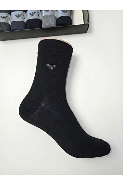 NoNameStore7 Set of 6 long socks - 6 pairs, Black, 41-47