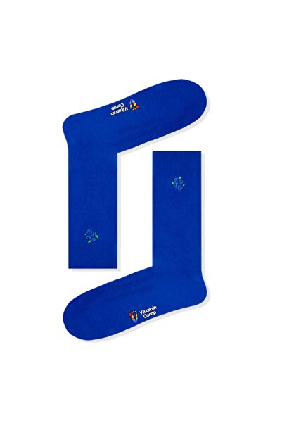 Limmon Store Blueberry Embroidered Colorful Socks