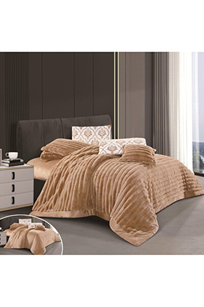 Red Rose A winter single and a half bed comforter set made of velvet and faux...