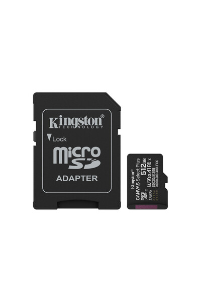 Other Card microSDXC KINGSTON Canvas Select Plus 3 ADP 512GB
