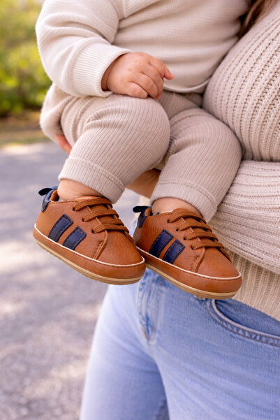 Bebelul ΚΑΦΕ πάνινα παπούτσια με μπλε ναυτικές ρίγες