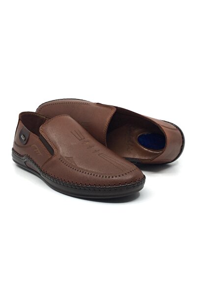 CATELLİ 575 100% Genuine Leather Orthopedic Men's Summer Comfortable Casual S...