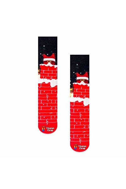 Limmon Store Christmas Chimney Colored Socks