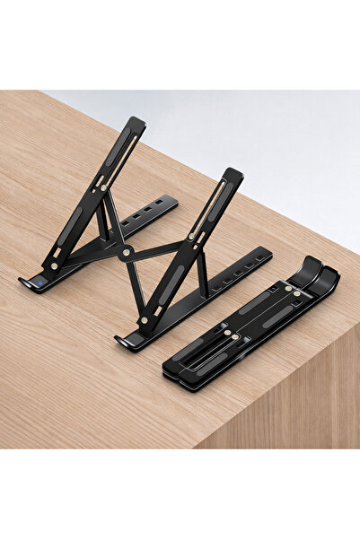 Zilvana Novexa Folding Laptop Stand Metal Notebook Riser Cooling Base 7-10 Le...