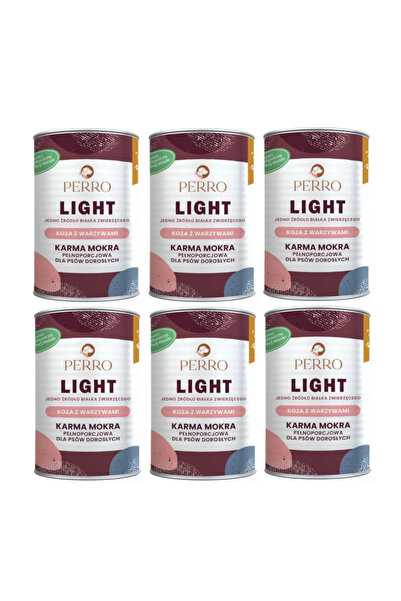 Other Karma mokra dla psa PERRO LIGHT koza z warzywami 6x400g