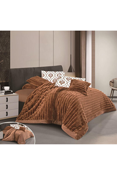 Red Rose A winter single and a half bed comforter set made of velvet and faux...