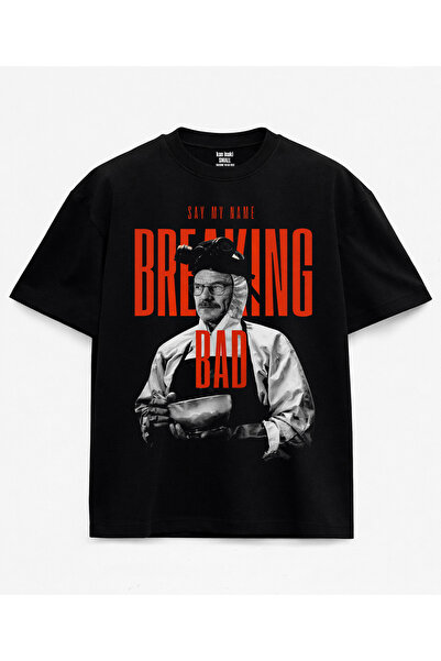 kun inaki Heisenberg Say My Name Breaking Bad Walter White Baskılı Siyah Unis...