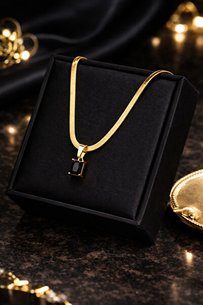 REKS بريق الأناقة |   قلادة مكعبة الشكل أنيقة وبسيطة من الزركونيا، هدية مصنوع...