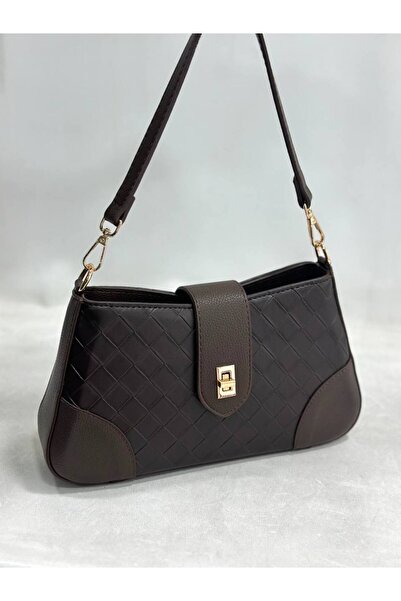 çkn sedat çakan çanta & fular & aksesuar Straw Pattern Women's Baguette Model...