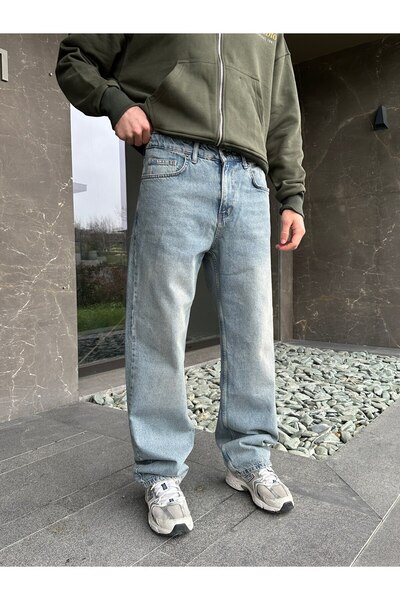 DIRECTIVE JEANS Men's Baggy Jeans Loose Pants Blue Premium