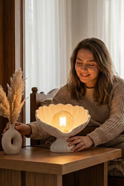 Oxyteez Decorative Table Lamp 25X25 cm with Bulb Gift and Cable Domestic Prod...