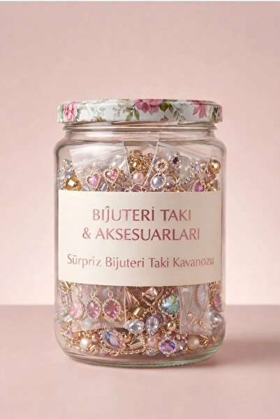 naaksesuar Sürpriz Bijuteri Takı Kavanozu | 7’li Özel Set
