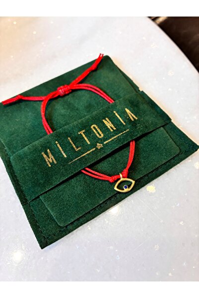 Miltonia 925s Göz Kırmızı İp Bileklik