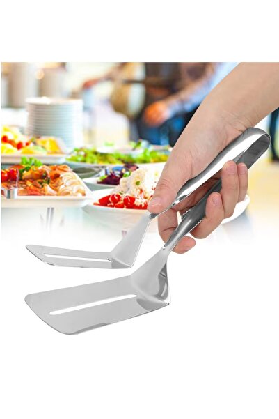 Alvin 2’si 1 Arada Paslanmaz Çelik Izgara & Servis Maşası – Çok Amaçlı Mutfak...