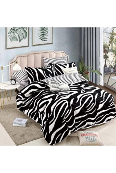 JOJO Cotton Finet Bedding Set 6 Pieces for Double Bed - Zebra