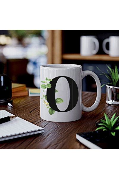 rengine Botanical Letter O Printed Mug