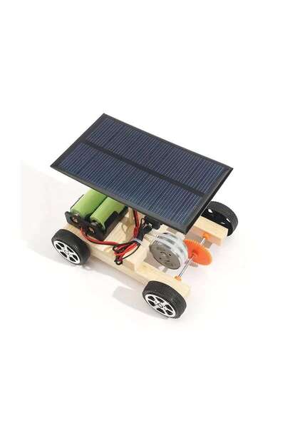 TeTea Educational Toy Tetea, Wooden STEM Kit, car with solar panel